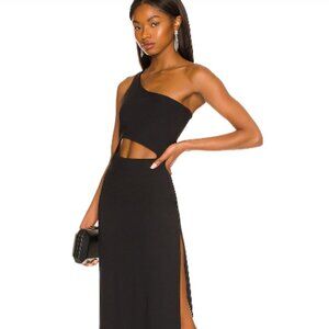 ONE-SHOULDER SUSANA MONACO MAXI DRESS SIZE SMALL (WORN ONCE)